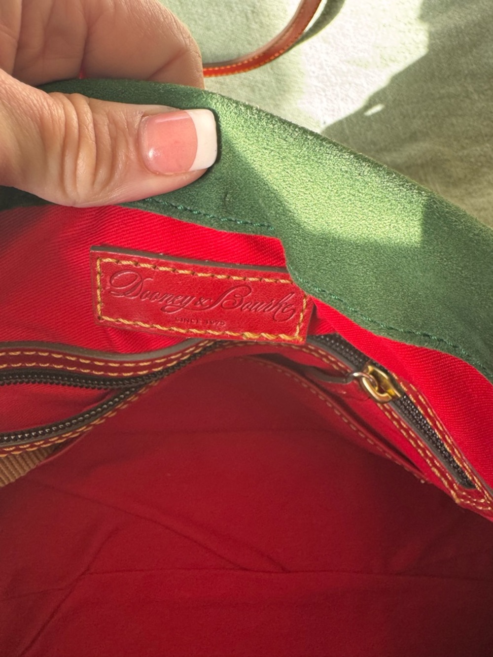 Dooney & Bourke Bright Red Florentine Satchel Large - Picture 8 of 9